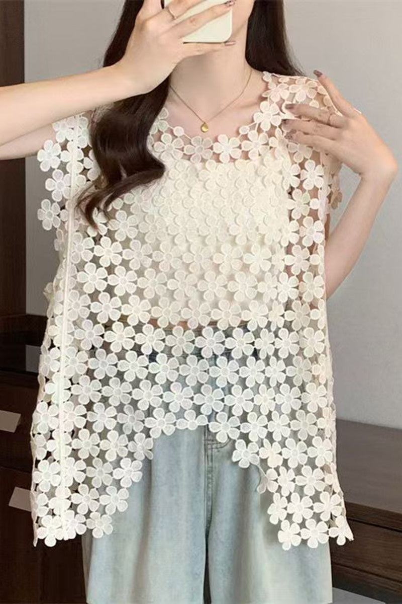 Floral Pattern Sleeveless Camisole
