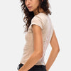 Lace Back Detail Fitted T-Shirt
