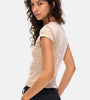 Lace Back Detail Fitted T-Shirt