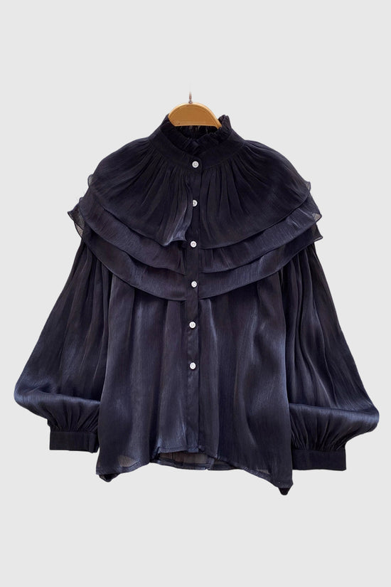 Elegant Layered Ruffle Blouse