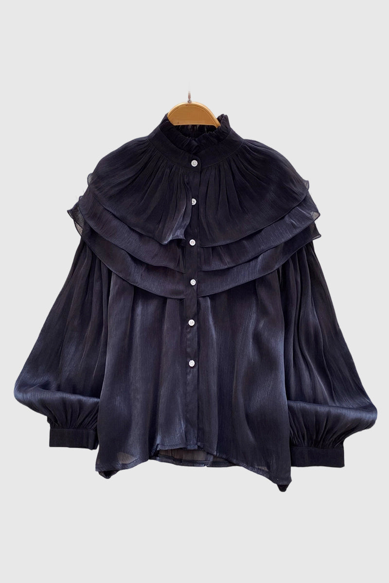 Elegant Layered Ruffle Blouse