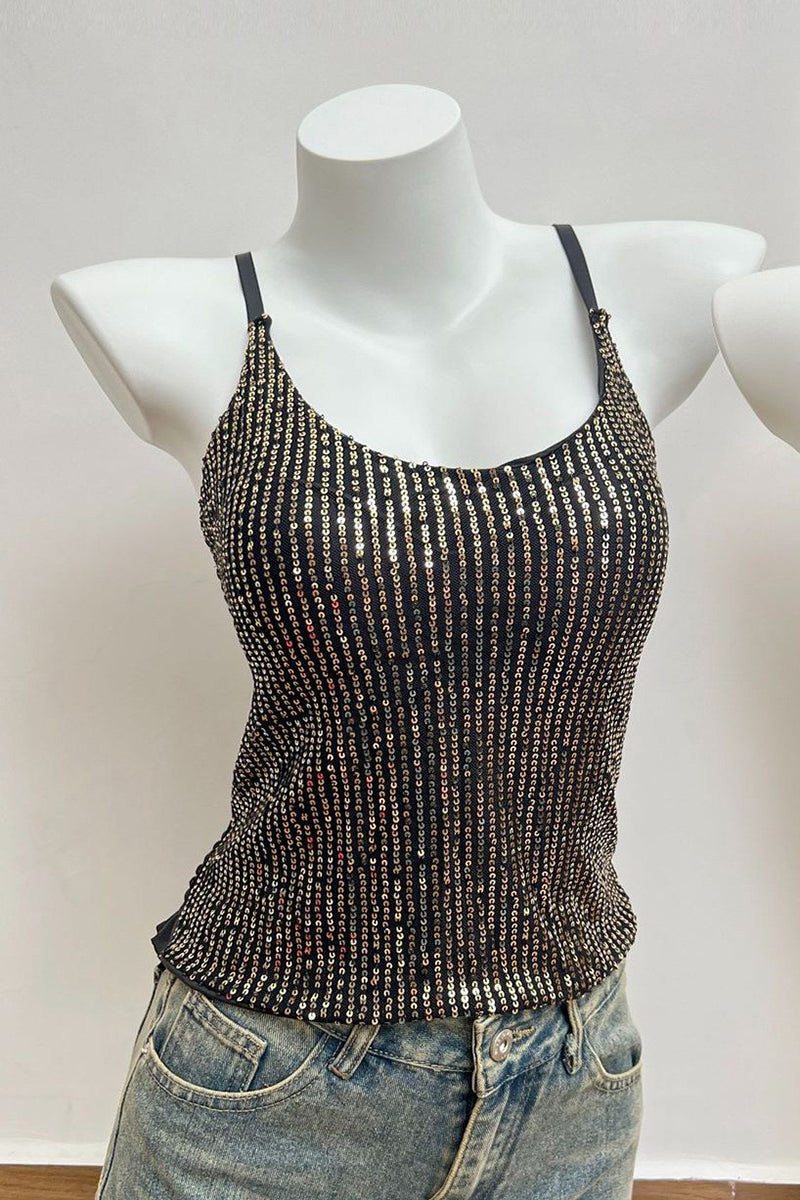 Sparkle Smocked Tank Top