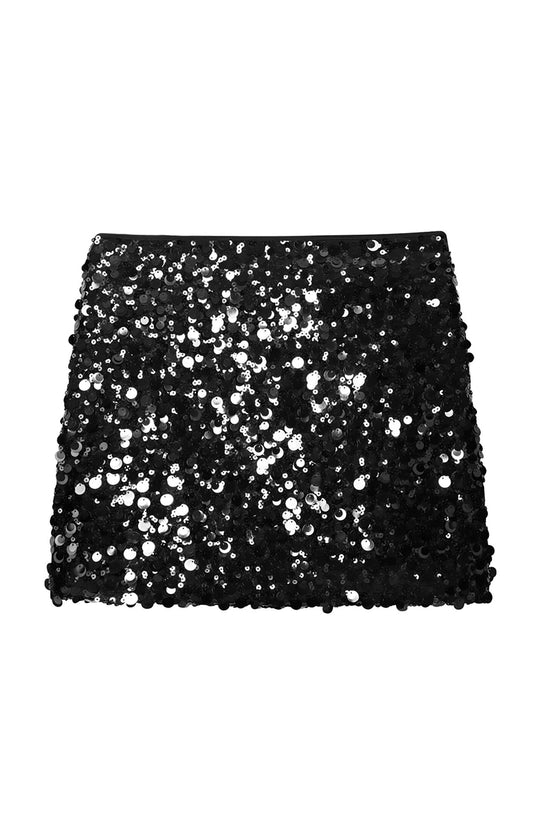 Sequin Embellished Mini Skirt