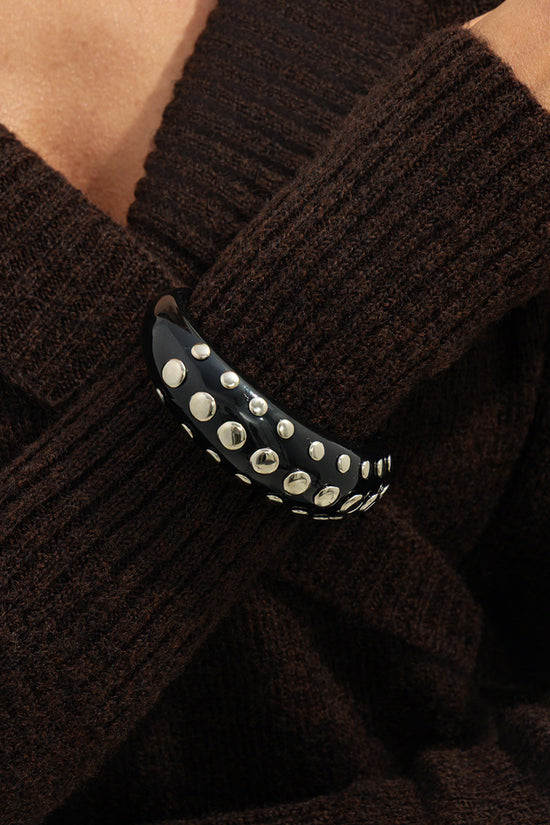 Studded Statement Bangle Bracelet