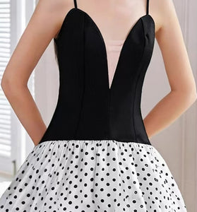 Polka Dot Sleeveless Mini Dress