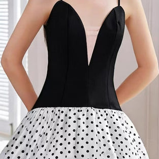 Polka Dot Sleeveless Mini Dress