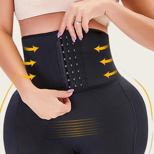 High-Waist Lace Shaping Shorts