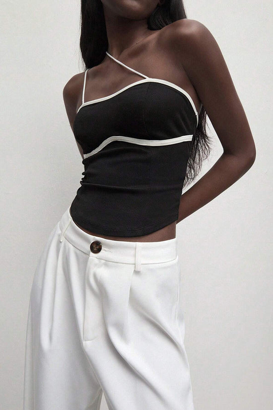 Elegant Asymmetric Strappy Camisole