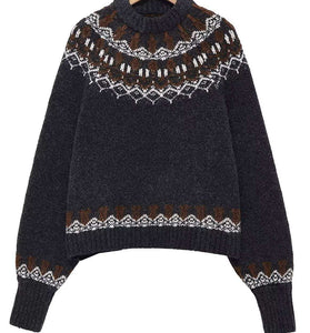 Nordic Pattern Cozy Sweater