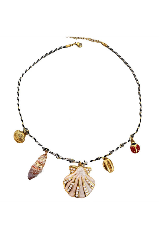 Sea Charm Necklace with Unique Pendants