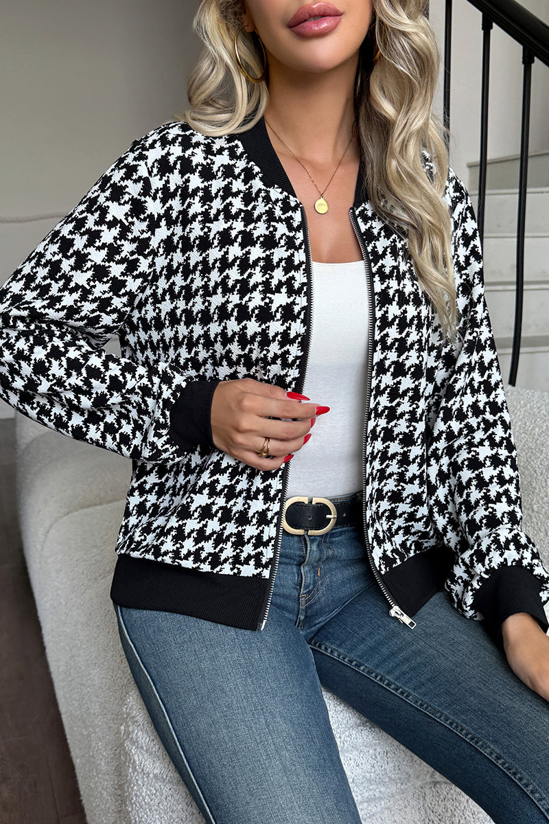 Houndstooth Casual Jacket