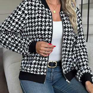 Houndstooth Casual Jacket