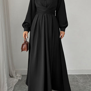 Elegant Long Sleeve Maxi Casual Dress