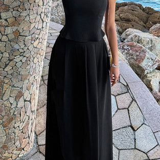 Two-Piece Sleeveless Skirt Set