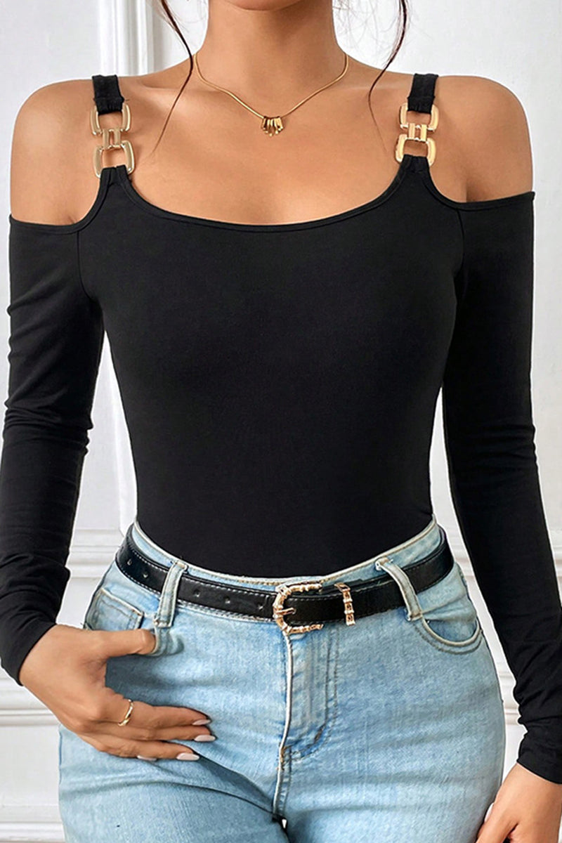 Off-Shoulder Long Sleeve Top