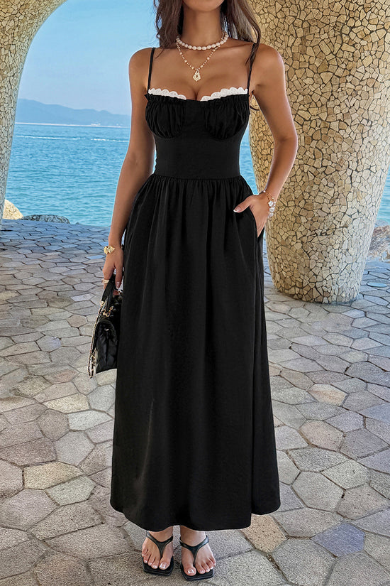 Elegant Spaghetti Strap Bodycon Dress