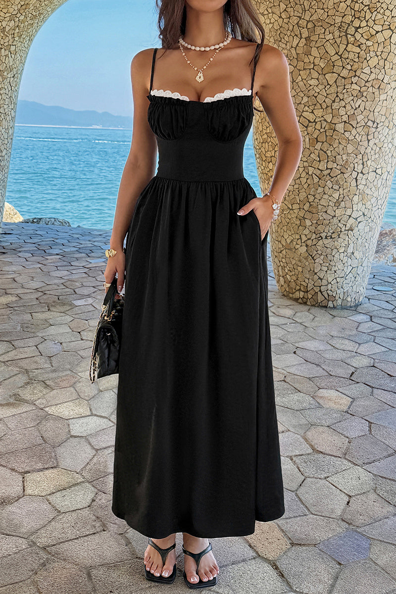 Elegant Spaghetti Strap Bodycon Dress