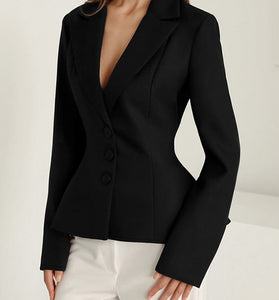 Tailored Fit Three-Button Blazer