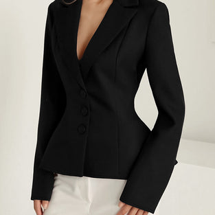 Tailored Fit Three-Button Blazer