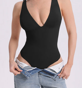 Versatile Halter Bodysuit with Tie Options
