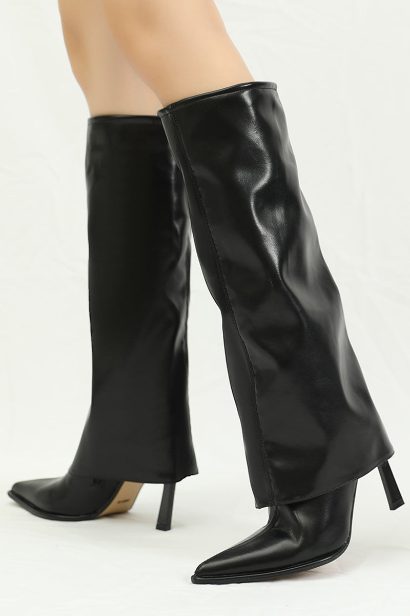 Classic High Heel Knee Boots