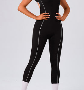 Sleek Cutout Short Sleeve Jumpsuit
