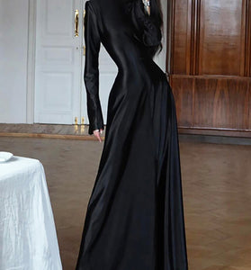 Elegant Long Sleeve Maxi Dress