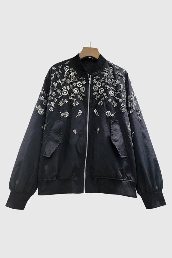 Floral Bomber Jacket