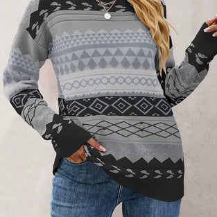 Geometric Pattern Sweater