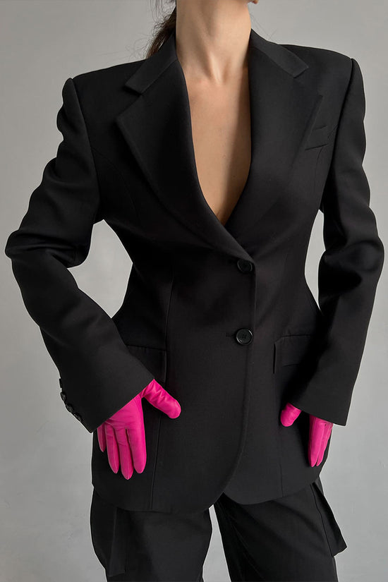Tailored Button-Up Blazer