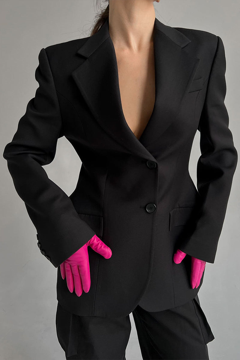 Tailored Button-Up Blazer