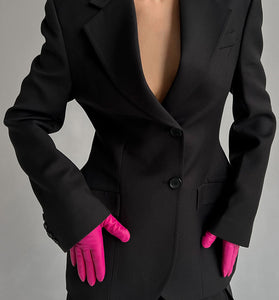 Tailored Button-Up Blazer