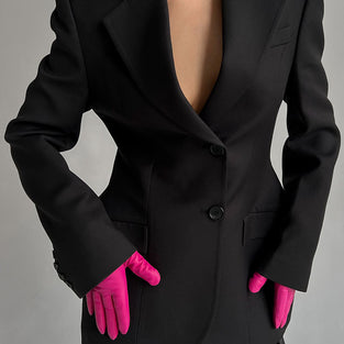 Tailored Button-Up Blazer