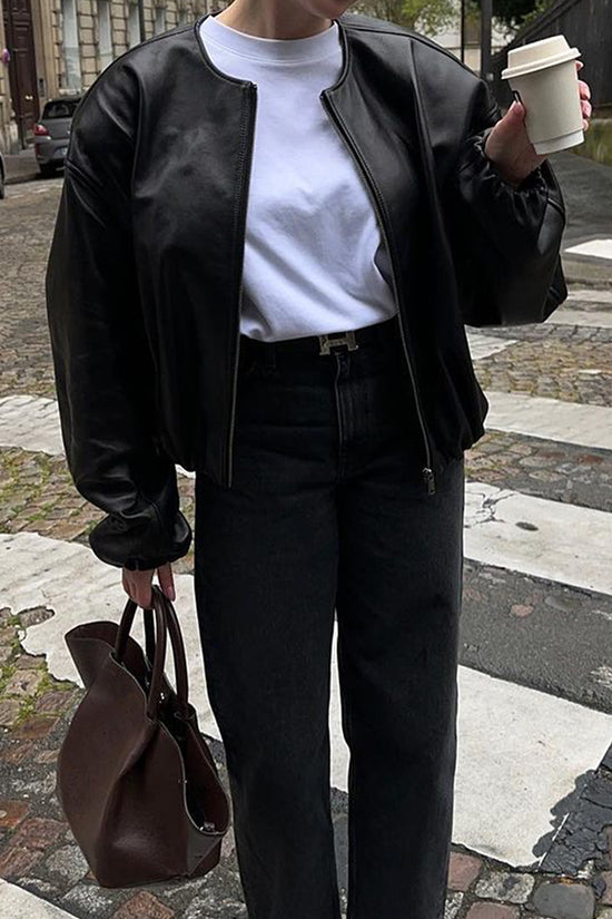 Stylish Bomber Jacket with Relaxed Fit