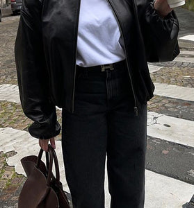 Stylish Bomber Jacket with Relaxed Fit