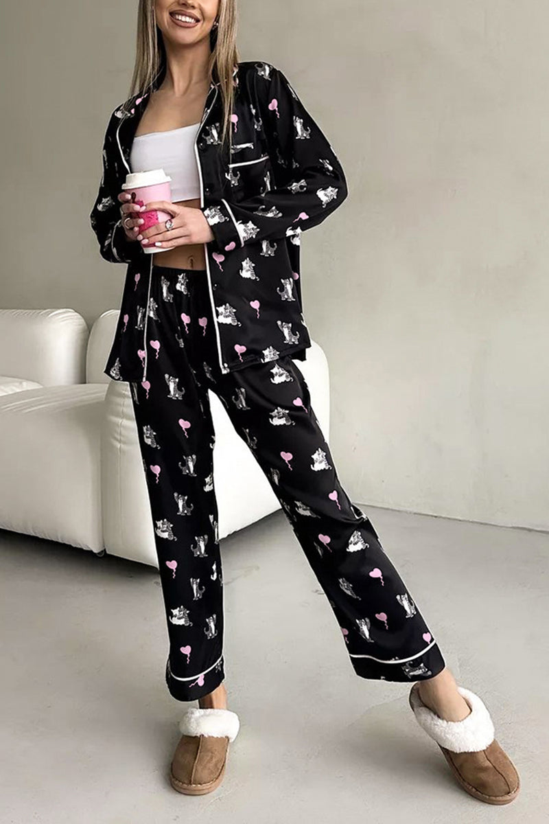 Cozy Print Pajama Set