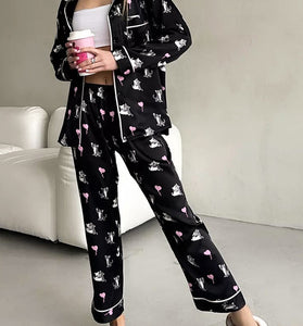 Cozy Print Pajama Set