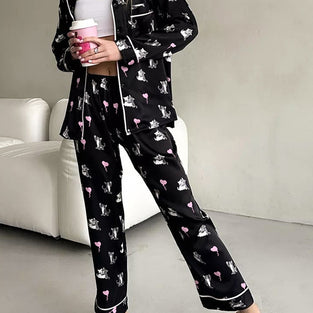 Cozy Print Pajama Set