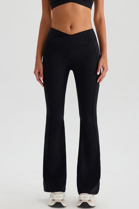 Sleek Crossover Waist Joggers