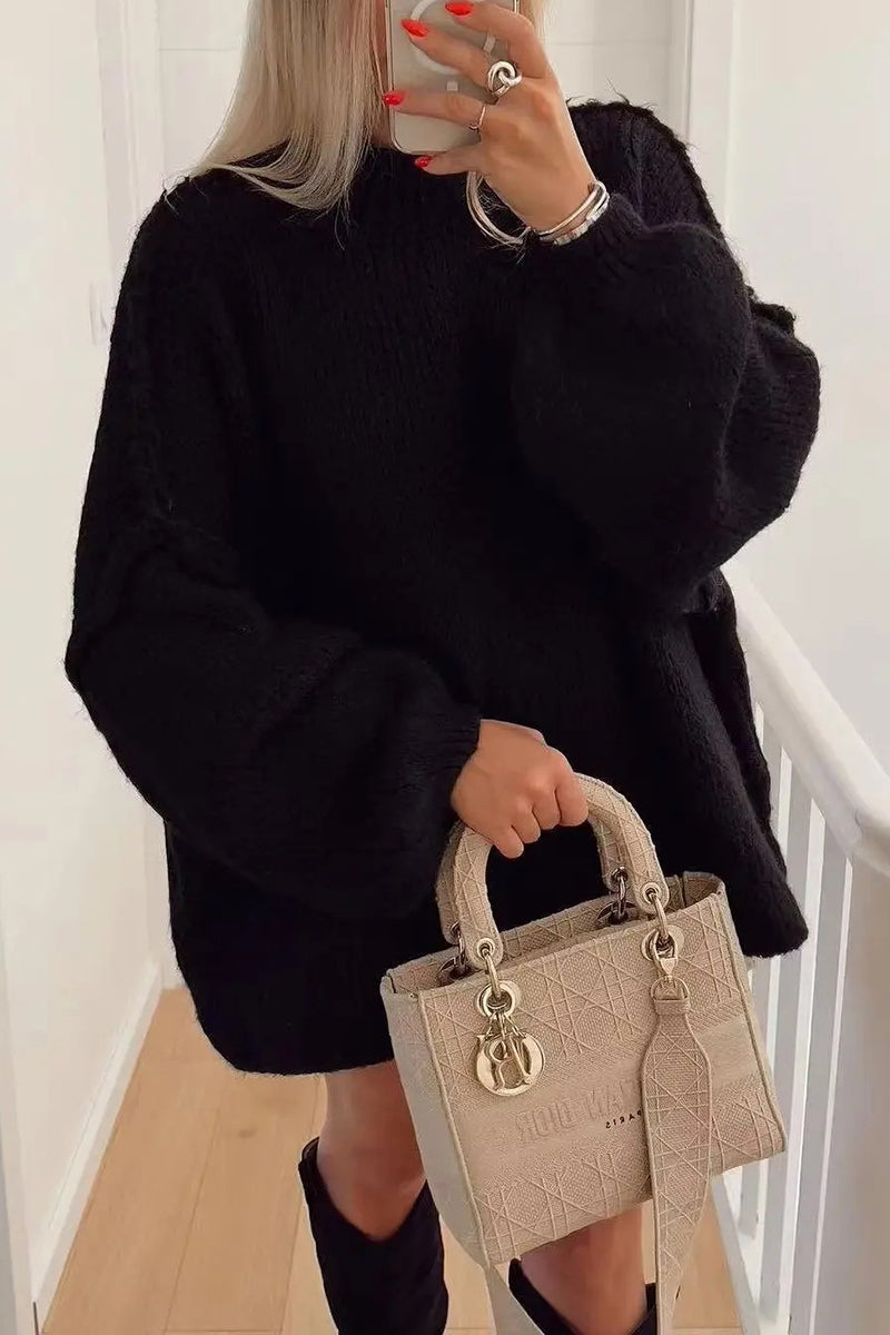 Cozy Turtleneck Knit Sweater