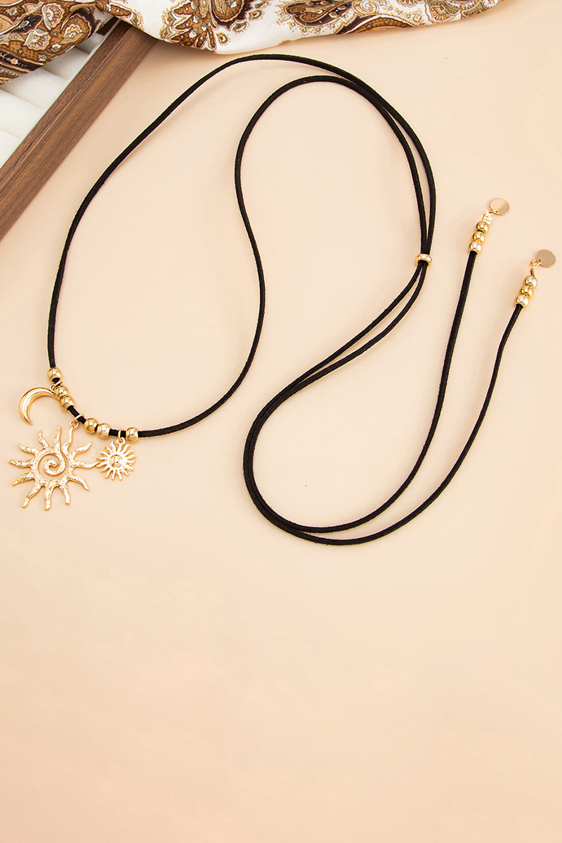 Sun and Moon Pendant Necklace