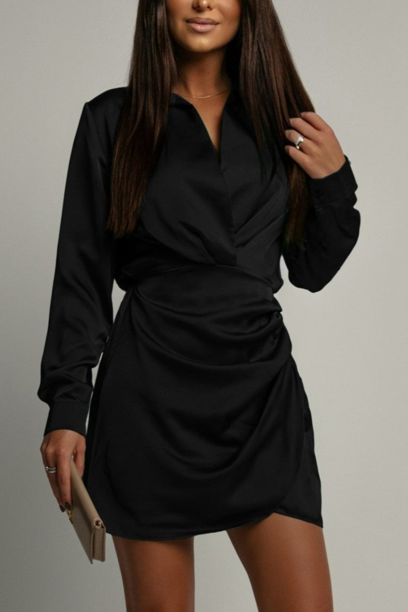 Chic Long Sleeve Bodycon Mini Dress