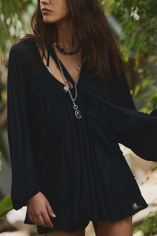 Elegant Sheer Beach Cover-Up