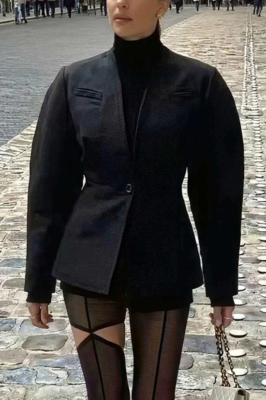 Classic Single-Button Blazer