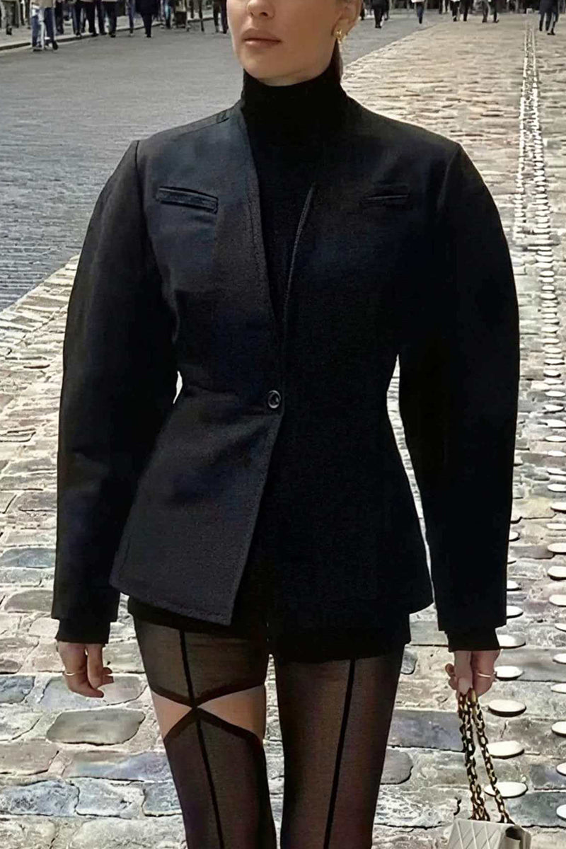 Classic Single-Button Blazer