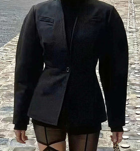 Classic Single-Button Blazer