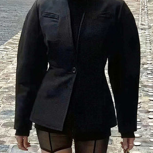 Classic Single-Button Blazer
