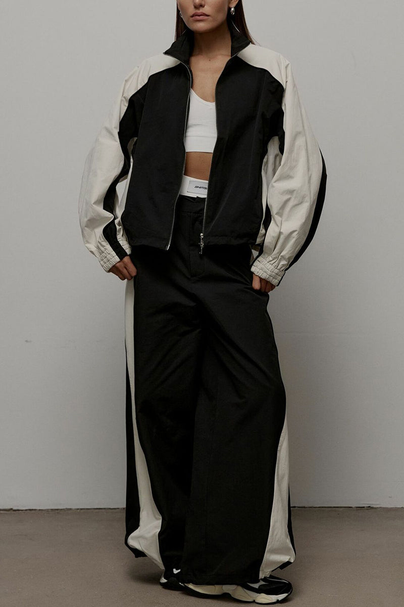 Stylish Activewear Set with Jacket and Pants