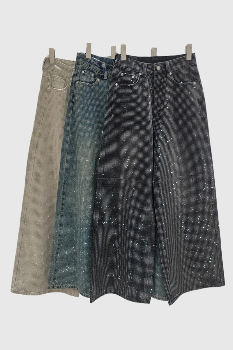 Sparkling Straight-Leg Jeans