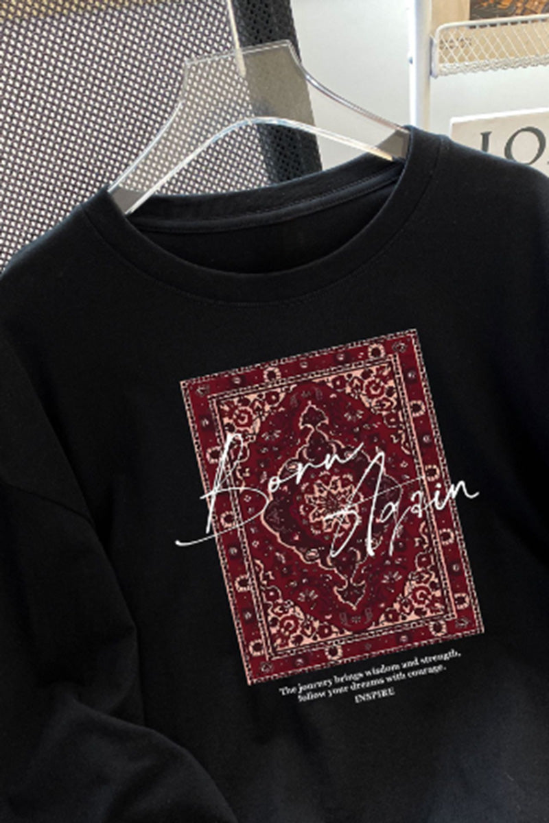 Stylish Graphic Long Sleeve T-Shirt